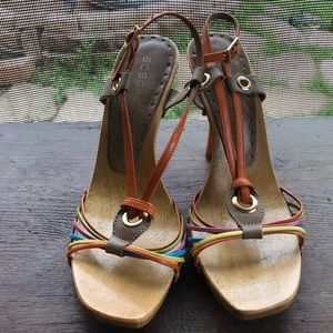 BCBGirls heel sandals multi color